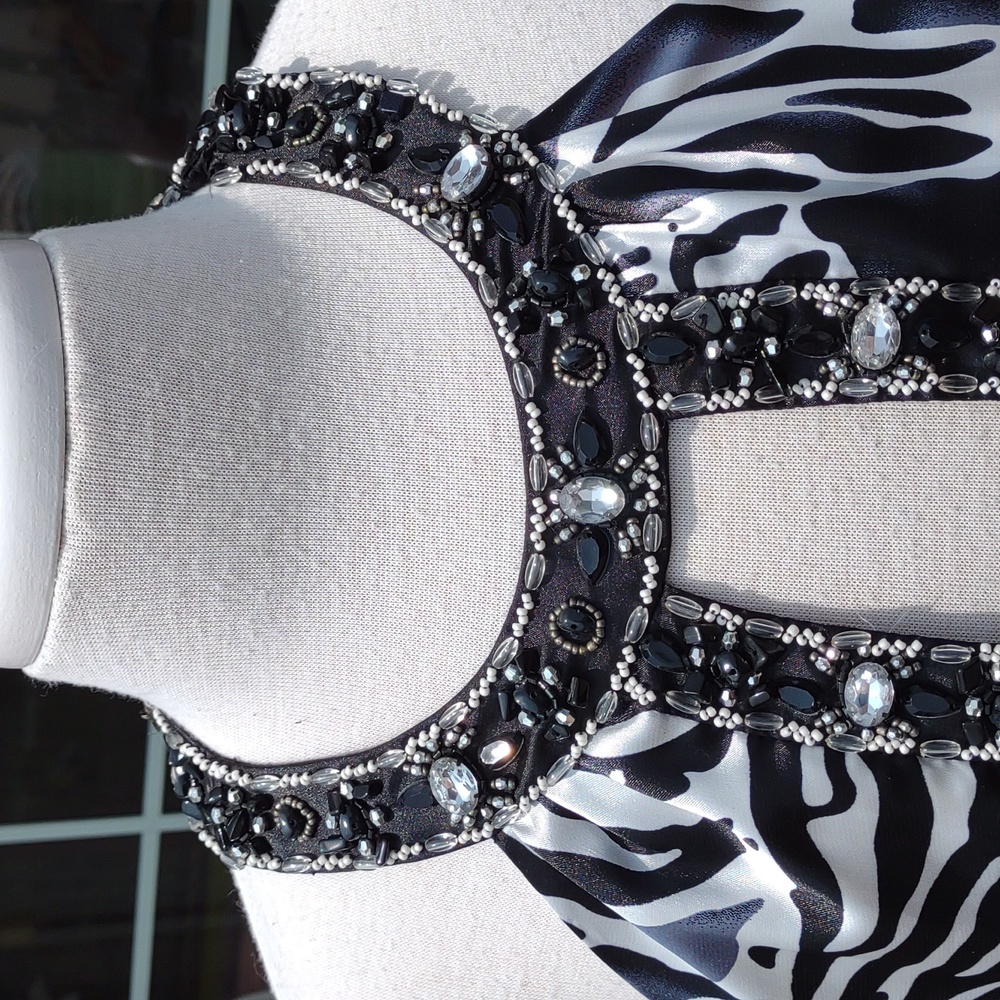 SUE WONG Caché Cocktail Dress.              💜 VINTAGE  new sexy is you! - Picture 9 of 15